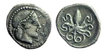 SICILE. SYRACUSE.
470-450 av. J.C. Litra....
