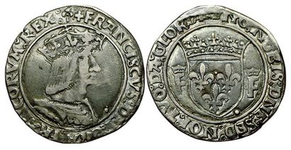 FRANÇOIS 1er.
1515-1540. Teston 13e type....