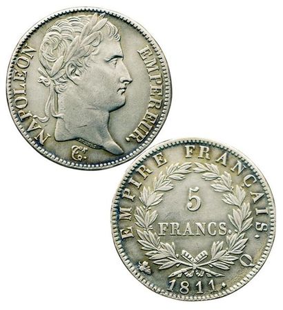 1er EMPIRE.
5 Francs. 1811 Q. Perpignan....