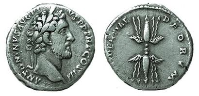 ANTONIN EL PIEUX.
Denier. R/ PROVIDENTIAE...