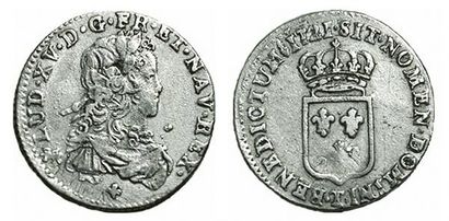 LOUIS XV.
Sixième d'écu de France. 1721 T....