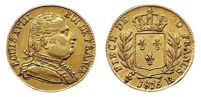 LOUIS XVIII. 
20 Francs 1815 R. Londres....