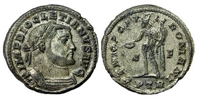 DIOCLETIEN.
284-316. Follis. R/ GENIO POPULI...