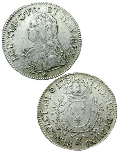 LOUIS XV.
Ecu aux branches d'olivier. 1731...