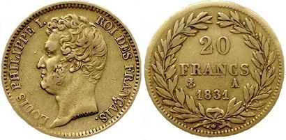 LOUIS PHILIPPE 1er.
20 Francs 1831 A. F.524/2....