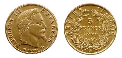 NAPOLEON III.
5 Francs 1864 A. Paris. F.502/5....