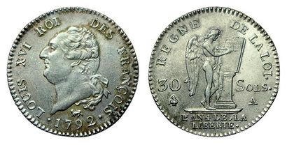 CONSTITUTION.
30 Sols. 1792 A. 10,05 grs....