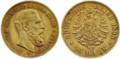 ALLEMAGNE. PRUSSE.
20 Mark 1888 A. Km 515....