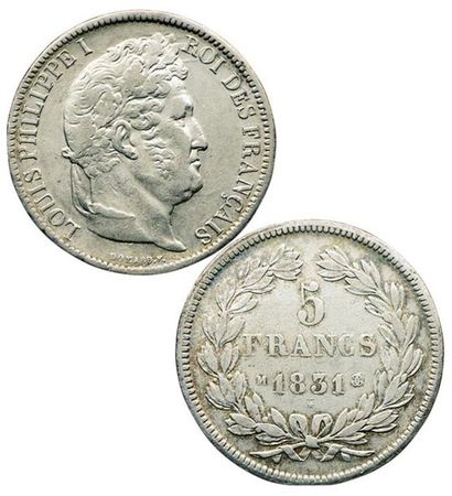 LOUIS-PHILIPPE 1er.
5 Francs 1er type Domard....