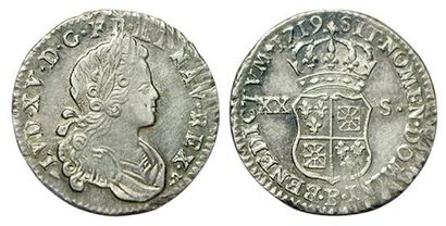 LOUIS XV.
Sixième d'écu de France-Navarre....