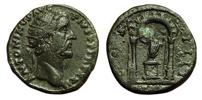 ANTONIN LE PIEUX. DUPONDIUS.
R/ COS IIII....