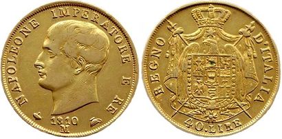 ITALIE. ROYAUME DE NAPOLEON.
40 Lire 1810...