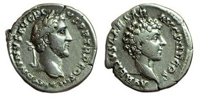 ANTONIN ET MARC AURELE.
Denier. 141. R/ AVRELIVS...