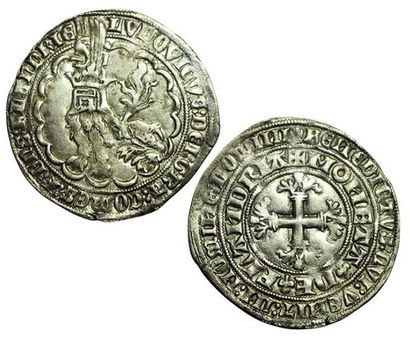 FLANDRES. LOUIS II DE MALE.
1346-1384. Double...