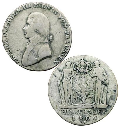 ETATS GERMANIQUES.
Prusse. Thaler. 1803 A....