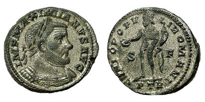 MAXIMIEN HERCULE.
285-310. Follis. R/ Même...