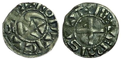 LOUIS IV D'OUTREMER.
936-954. Denier. Nevers....