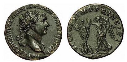 TRAJAN. DUPONDIUS.
R/ SPQR OPTIMO PRINCIPI....