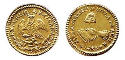 MEXIQUE.
½ Escudo 1862. 1,67 grs. (Coll....