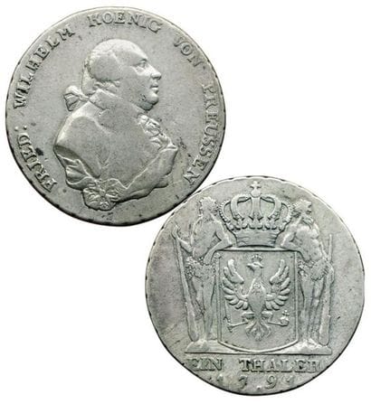 ETATS GERMANIQUES.
Prusse. Thaler. 1791 A....