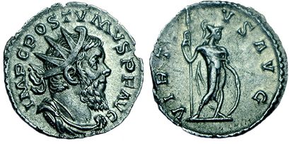 POSTUME. ANTONINIEN.
R/ VIRTUS AUG. Virtus...