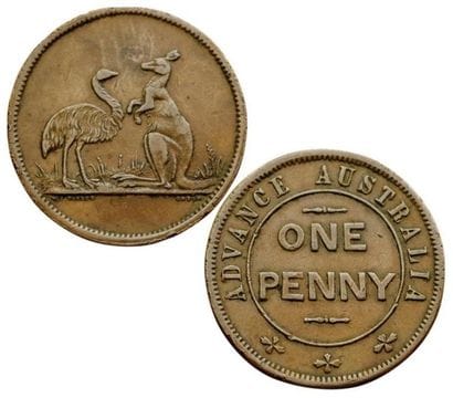 AUSTRALIE.
Advance Australia Penny. N.D (1850)....