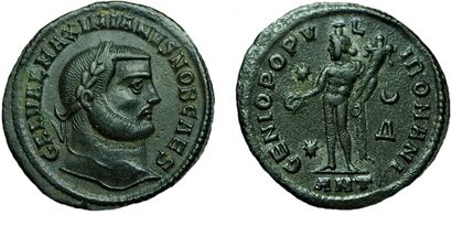 GALERE MAXIMIEN.
293-311. Follis. R/ Même...