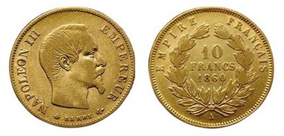 NAPOLEON III.
10 Francs 1860 A. Abeille....
