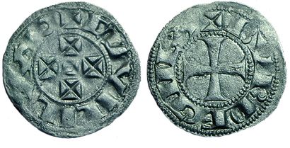 AQUITAINE. GUILLAUME X.
1127-1137. Denier....