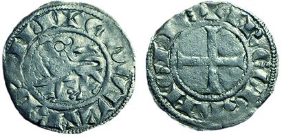 AQUITAINE. EDOUARD 1er.
1272-1307. Denier...