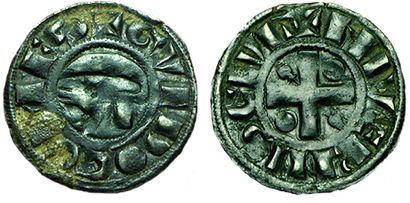 NEVERS. GUI DE FOREZ.
1226-1241. Denier....
