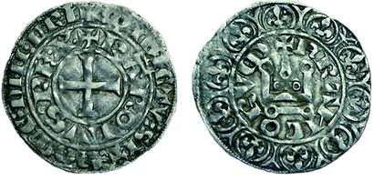 CHARLES IV.
1322-1328. Maille blanche. 1,76...