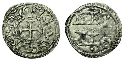 CHARLES III LE SIMPLE.
898-923. Denier de...