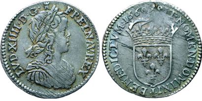 LOUIS XIV.
Douzième d'écu à la mèche longue....