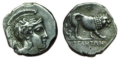 LUCANIE. VELIA.
340-333 av. J.C. Statère....