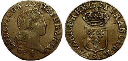 LOUIS XV.
Liard au buste enfantin. 1721 S....