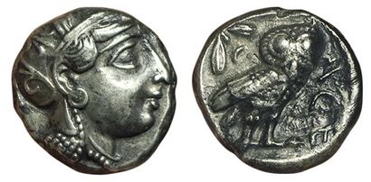 ATHENES.
Vers 400 av. J.C. Tétradrachme....