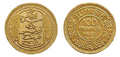 TUNISIE. AHMED.
100 Francs 1932. Paris. Lec.491....