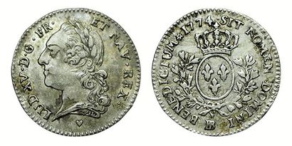 LOUIS XV.
Cinquième d'écu à la vieille tête....