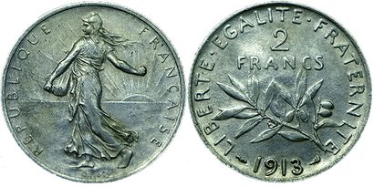IIIème REPUBLIQUE.
2 Francs Semeuse. 1913....