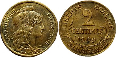 IIIème REPUBLIQUE.
2 Centimes Dupuis. 1909....