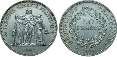 Vème REPUBLIQUE.
50 Francs hercule. 1974....