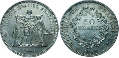Vème REPUBLIQUE.
50 Francs hercule. 1974....