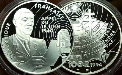 Vème REPUBLIQUE.
100 Francs. Appel du 18...