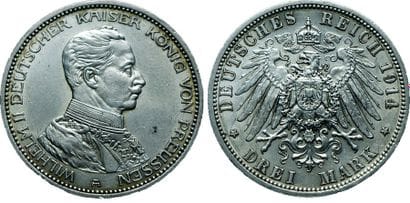 ETATS GERMANIQUES.
Prusse. 3 Mark. 1914....