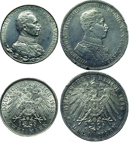 ETATS GERMANIQUES.
Prusse. 2 monnaies : 2...