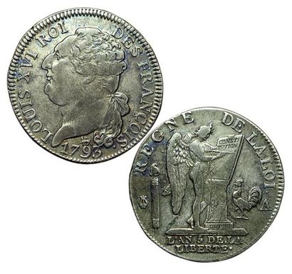 CONSTITUTION.
Demi écu de 3 livres. 1793...