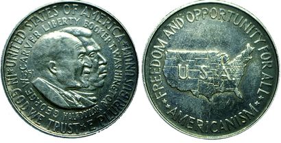USA.
Demi Dollar. G.Carver et Brooker T Wadhington....