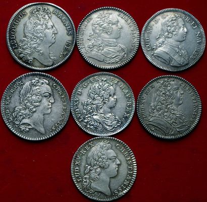 7 JETONS ARGENT :
LXIV Marchands tailleurs...