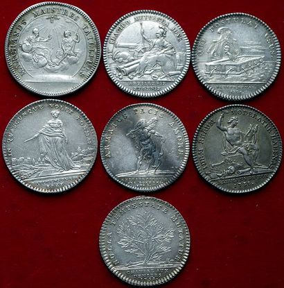 7 JETONS ARGENT :
LXIV Marchands tailleurs...